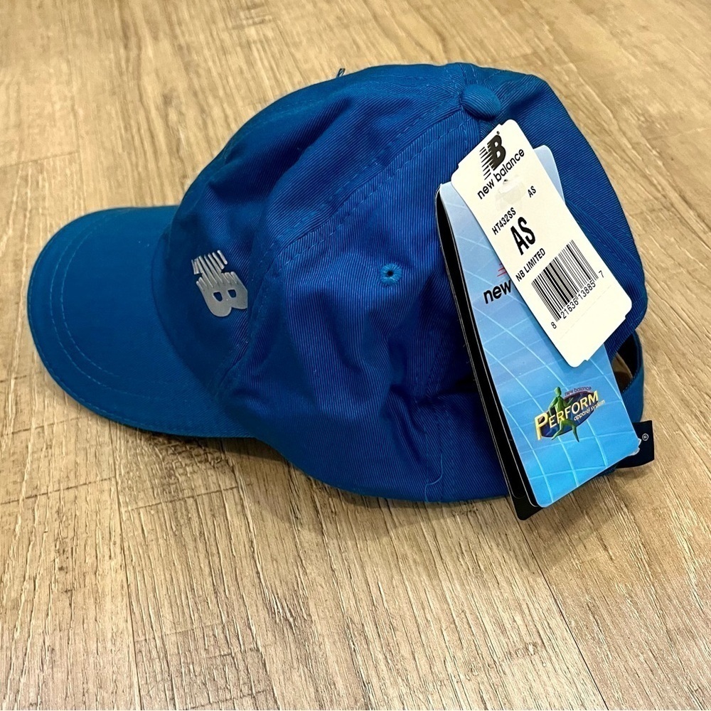 NWT New Balance Blue Hat Ball Cap OSFA Unisex - Picture 5 of 9